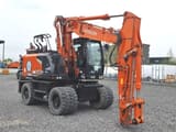 2021 Hitachi ZX180W-7 wheel excavator, front three-quarter view