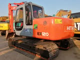 2015 Hitachi EX120-5 crawler excavator, rear three-quarter view