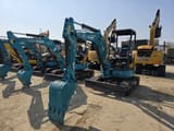 2024 Kubota U-30-5 mini excavator, front three-quarter view