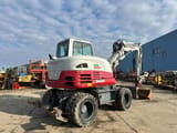 2018 Takeuchi TB295W wheel excavator, rear three-quarter view
