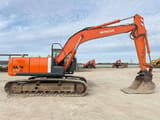 2009 Hitachi Zaxis 210LC crawler excavator, side profile view