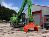 2023 Sennebogen 821 E material handler, front three-quarter view
