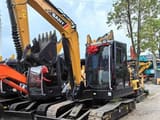 Sany SY60C mini excavator, front three-quarter view
