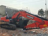 2023 Doosan DX225LC-9C crawler excavator, side profile view