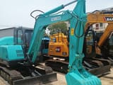 2024 Kobelco SK60-C crawler excavator, front three-quarter view