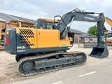 2025 Hyundai R140L Robex crawler excavator, side profile view
