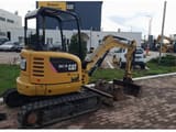 2019 Caterpillar 302.7DCR crawler excavator, rear three-quarter view