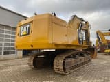 2015 Caterpillar 390FLME crawler excavator rear three-quarter view
