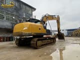 2021 XCMG XE135D crawler excavator, rear three-quarter view