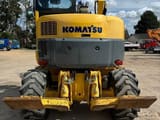 2013 Komatsu PW98MR-8 wheel excavator, rear view