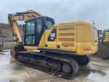 2018 Caterpillar 320 crawler excavator, rear three-quarter view