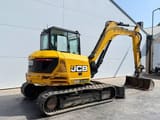 2019 JCB 86C-1 mini excavator, rear three-quarter view