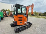2025 Hitachi Zaxis 26U mini excavator, front three-quarter view
