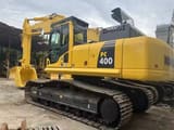 2023 Komatsu PC400-8 crawler excavator, rear three-quarter view