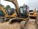 2019 Caterpillar 308E mini excavator, front three-quarter view