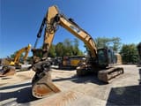 2013 Caterpillar 329EL crawler excavator, side profile view