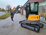 2024 Eurotrac HE26-ER mini excavator, three-quarter view