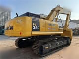 2016 Komatsu PC350-7 crawler excavator, rear three-quarter view