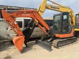 Hitachi ZX65 Mini Excavator, side profile view
