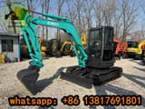 2024 Kobelco SK55SR mini excavator, front three-quarter view
