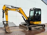 2018 JCB 48Z-1 mini excavator, side view