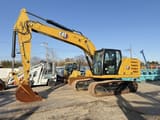 2020 Caterpillar 320-07C crawler excavator, side profile view