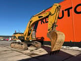 1999 Caterpillar 345B crawler excavator, side view