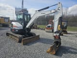 2017 Bobcat E50 mini excavator, side profile view