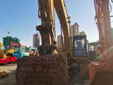 2014 Caterpillar E200B crawler excavator, front view of bucket and boom