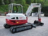 2020 Takeuchi TB260 mini excavator, rear three-quarter view