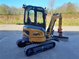 XCMG XE27E mini excavator, rear three-quarter view