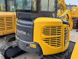 2020 Komatsu PC35MR mini excavator rear three-quarter view