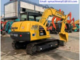 2021 Komatsu PC60-8 mini excavator, rear three-quarter view
