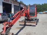 JCB 5 T235 mini excavator, front three-quarter view