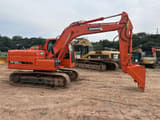 2019 Doosan DX120LC crawler excavator, side profile view