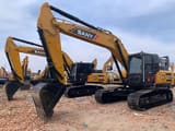 2025 Sany SY215C crawler excavator, front three-quarter view