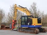 2018 Caterpillar 325F LCR crawler excavator, side view