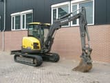 2018 Volvo ECR50D mini excavator, side view