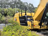 2021 Caterpillar 349 crawler excavator, side view of the upper structure