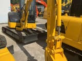 2020 Komatsu PC35 mini excavator, front three-quarter view