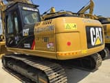 2023 Caterpillar 323DL crawler excavator rear three-quarter view