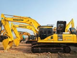 2024 Komatsu PC350 crawler excavator, side profile view