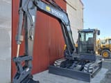 2020 Volvo ECR88D mini excavator, front three-quarter view