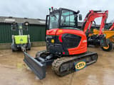 2025 Kubota U50-5 mini excavator, front three-quarter view