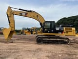 2020 Caterpillar 330DL crawler excavator, side profile view