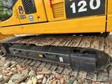 2018 Komatsu PC120-8 crawler excavator side view of tracks and undercarriage