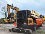 Sany SY60C mini excavator, side view