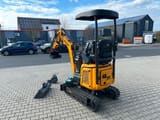 Berger Kraus BK1350JSR mini excavator, rear three-quarter view