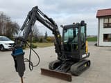 2013 Volvo EC27C crawler excavator, front three-quarter view
