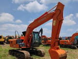 Hitachi Zaxis 120 crawler excavator, side view